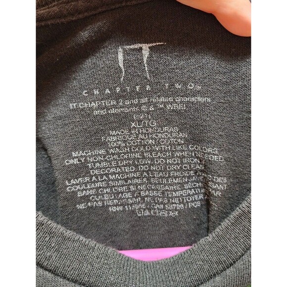 IT Chapter Two XL Black Shirt Orange Green Pennywise Clown Horror Movie Scary - Picture 7 of 11